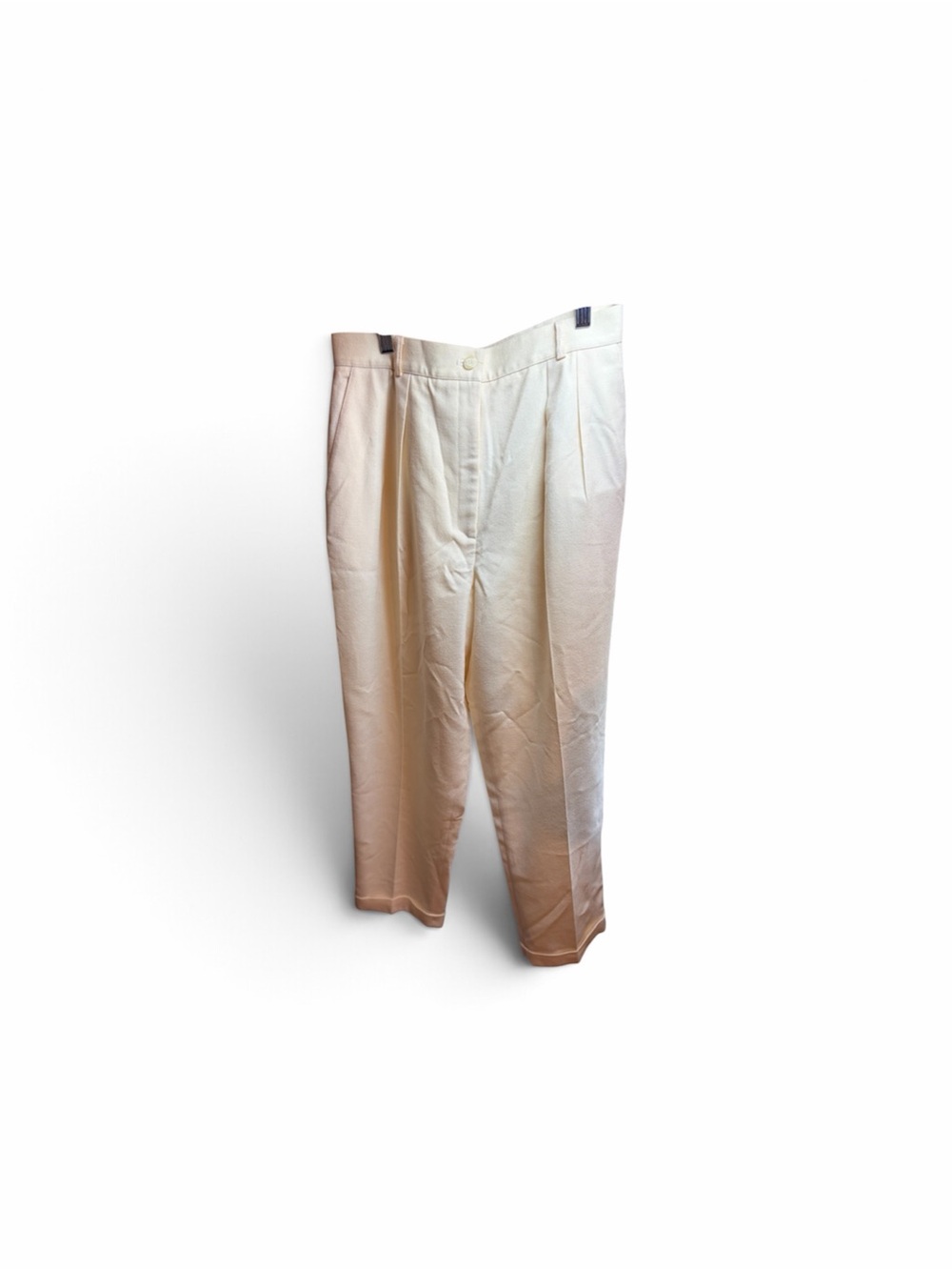 Talbots Cream Straight-Leg Women's Wool Dress Pants Lined NWT 12p
